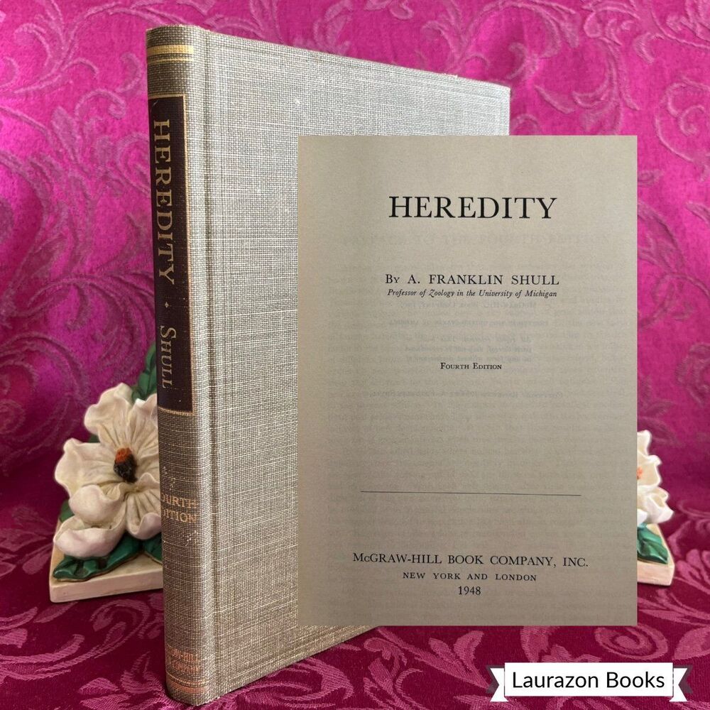 1948 Heredity by A. Franklin Shull, Vintage School Book, McGraw-Hill Book Co